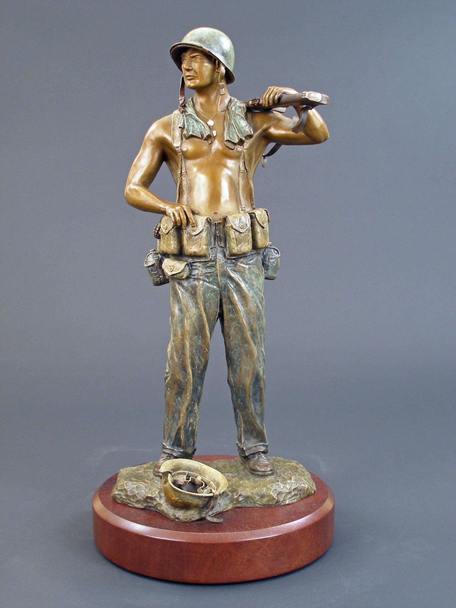 Old Breed bronze sculpture