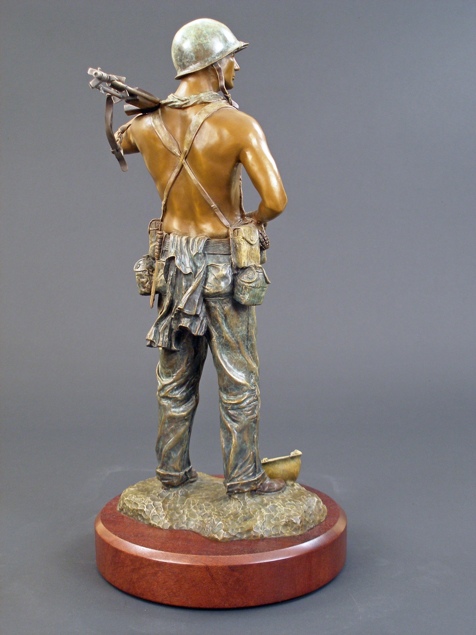 Old Breed - angle 4, bronze sculpture by David Paul Venell