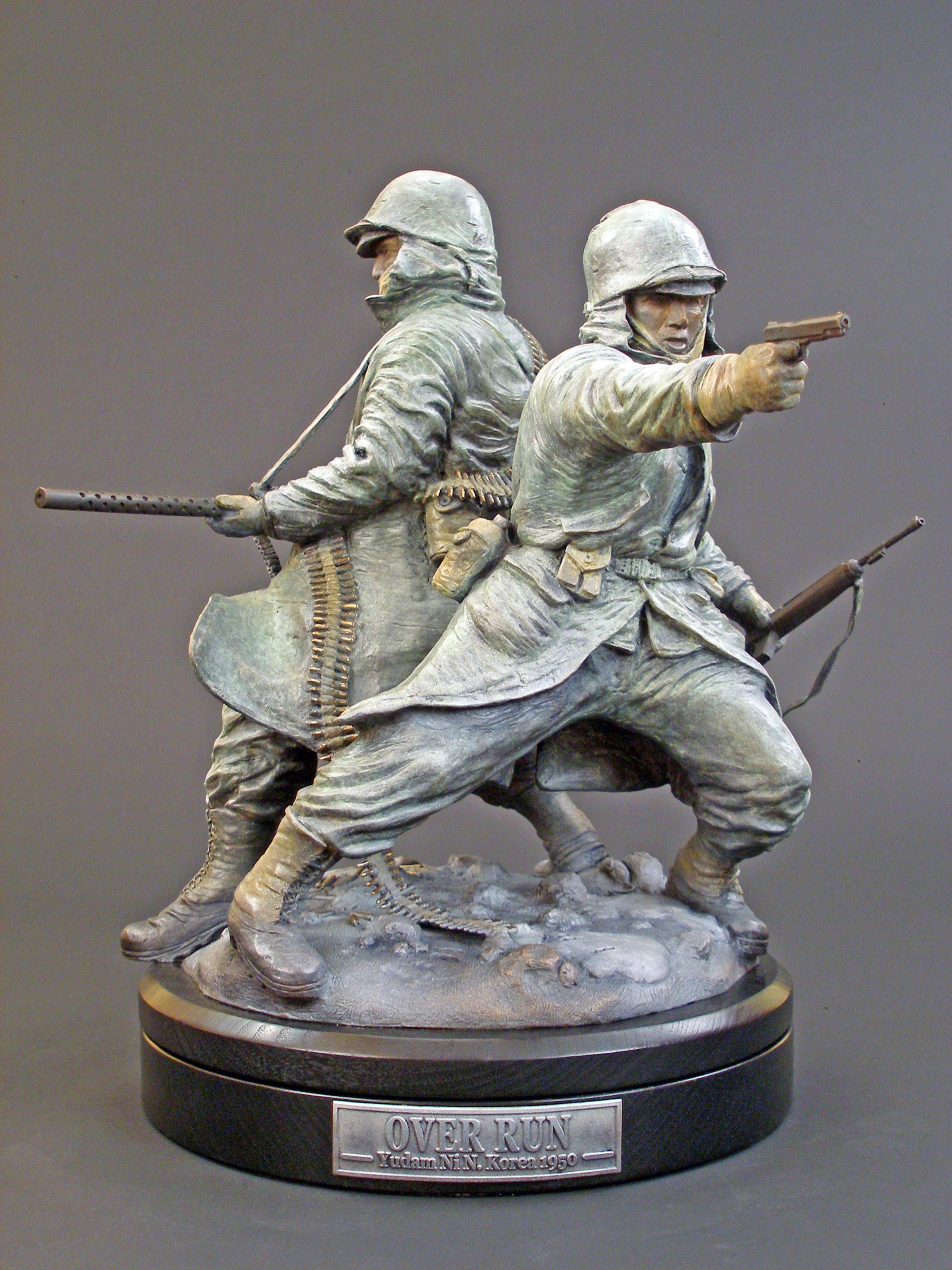 Overrun - angle 3, bronze sculpture by David Paul Venell