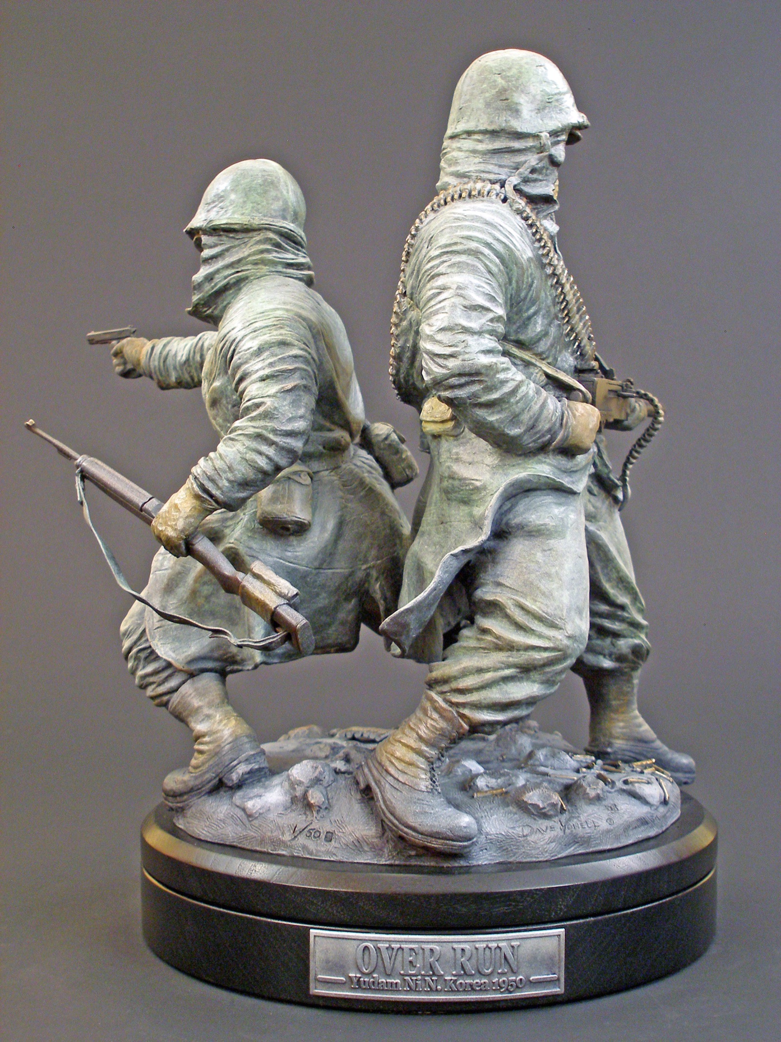 Overrun - angle 5, bronze sculpture by David Paul Venell