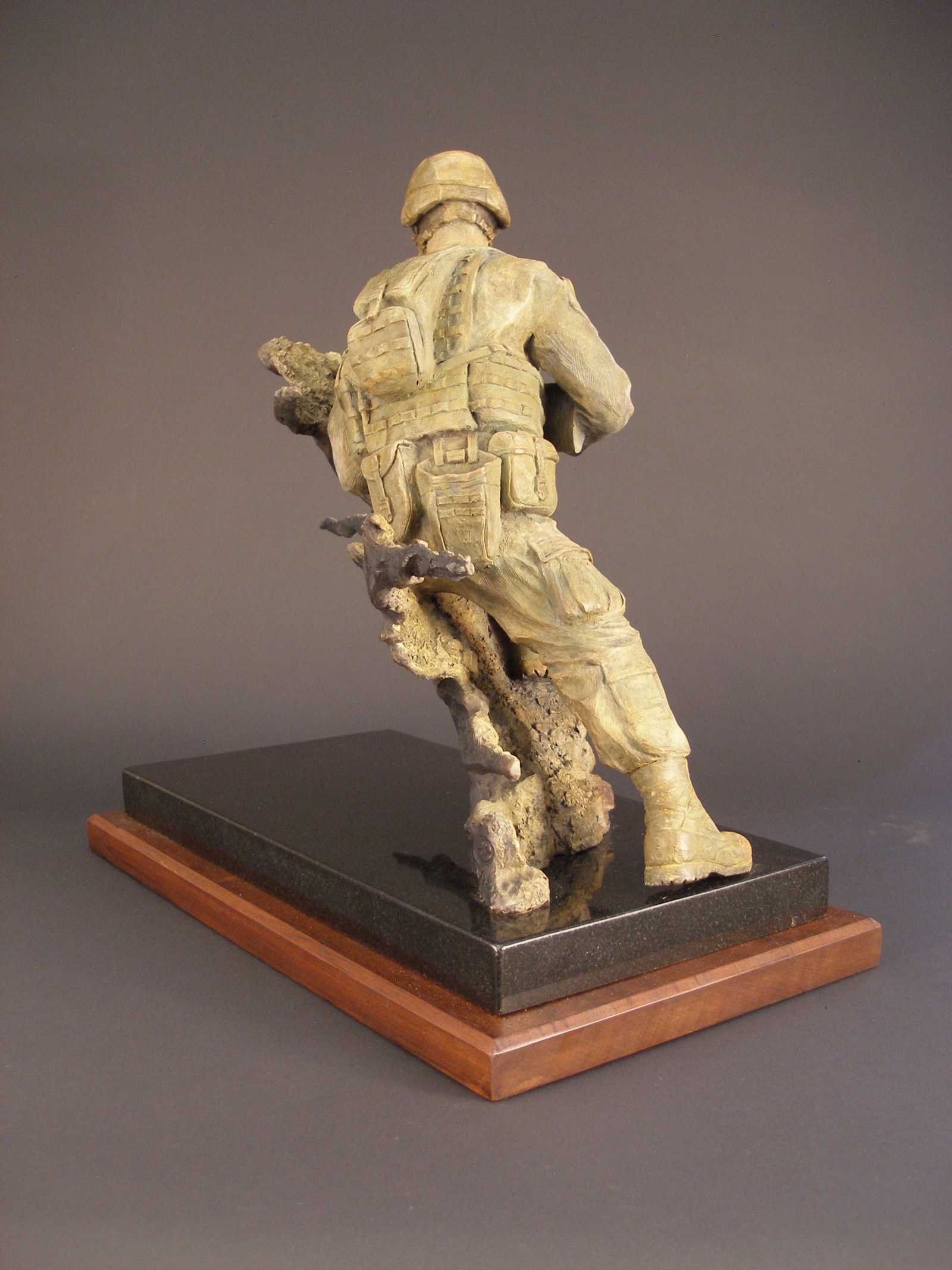 Overwatch - angle 3, bronze sculpture by David Paul Venell