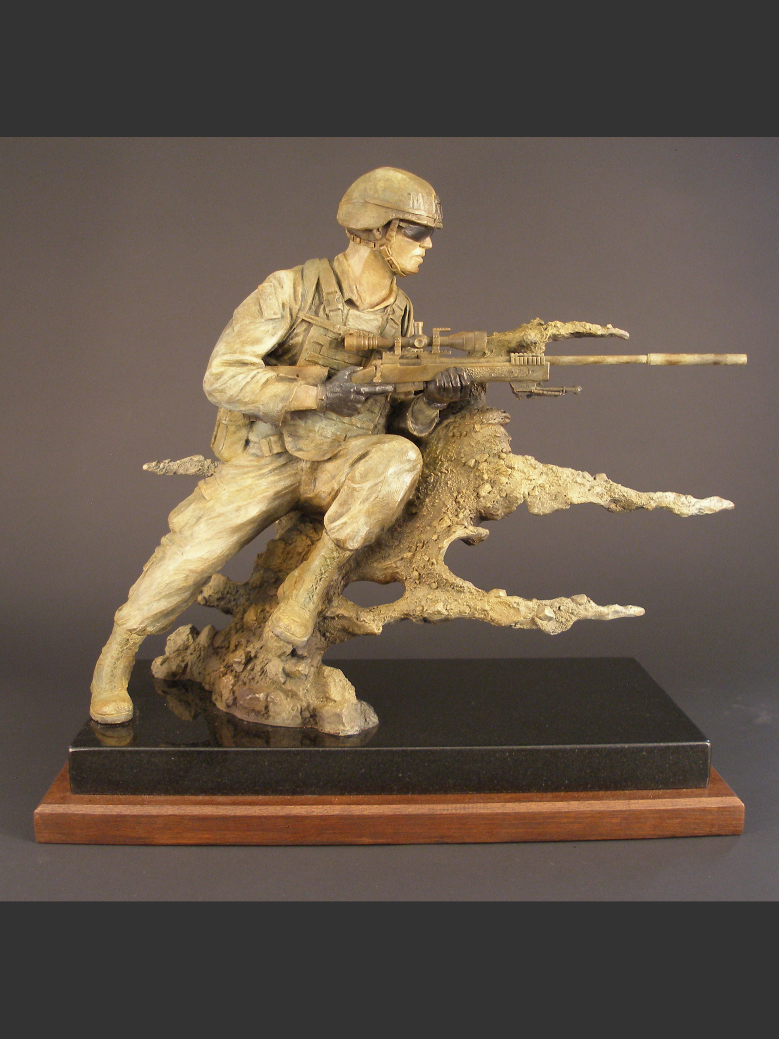 Overwatch - angle 4, bronze sculpture by David Paul Venell