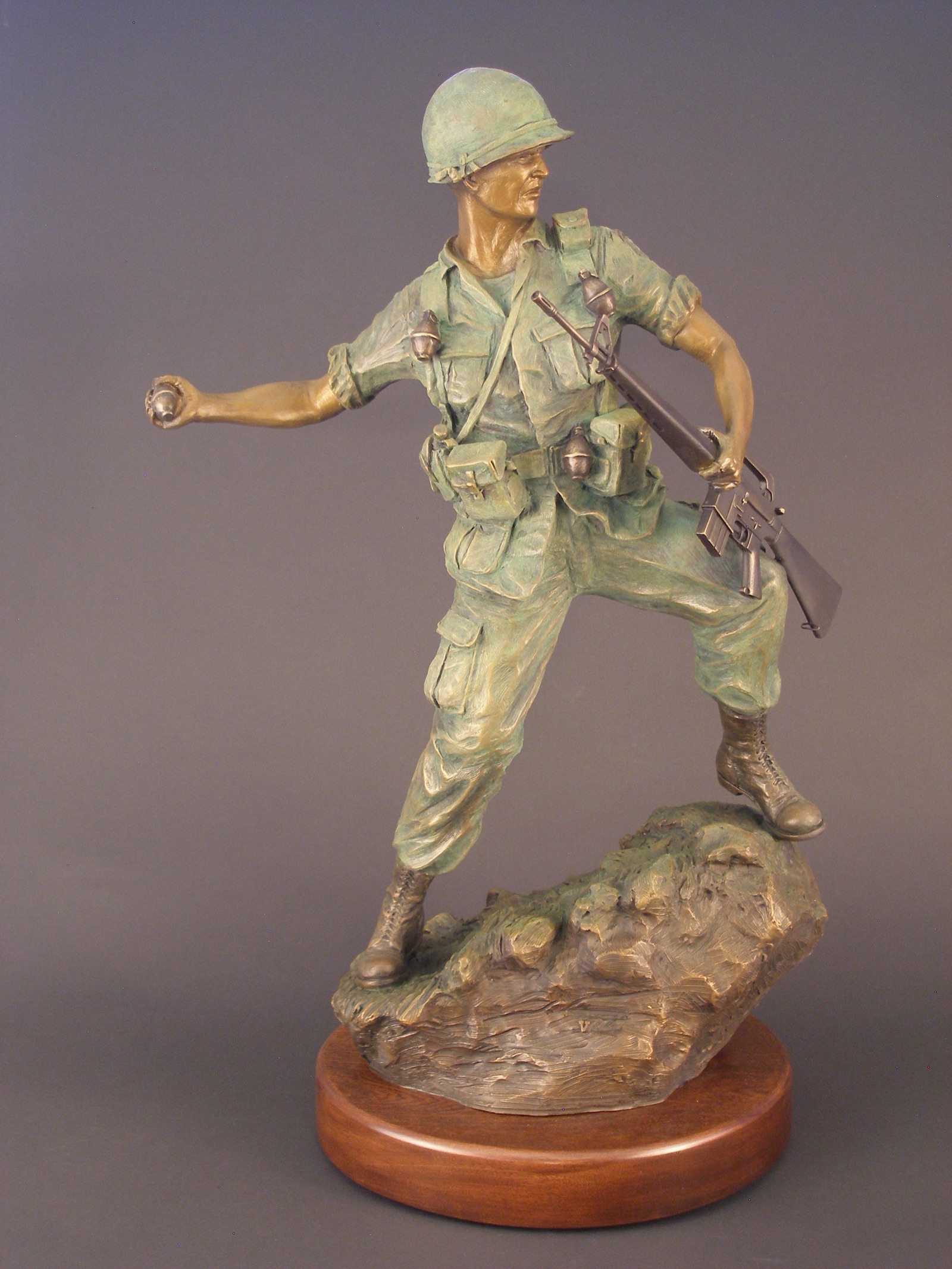 Valor bronze sculpture